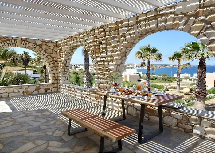 Villa Executive Paros Avra 3 Bedrooms Sea View & Outdoor Jacuzzi