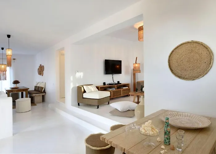 Executive Paros Avra 3 Bedrooms Sea View & Outdoor Jacuzzi Villa