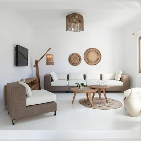 Executive Paros Avra 3 Bedrooms Sea View & Outdoor Jacuzzi Villa Ambelas