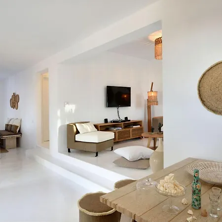 Executive Paros Avra 3 Bedrooms Sea View & Outdoor Jacuzzi Villa Ambelas