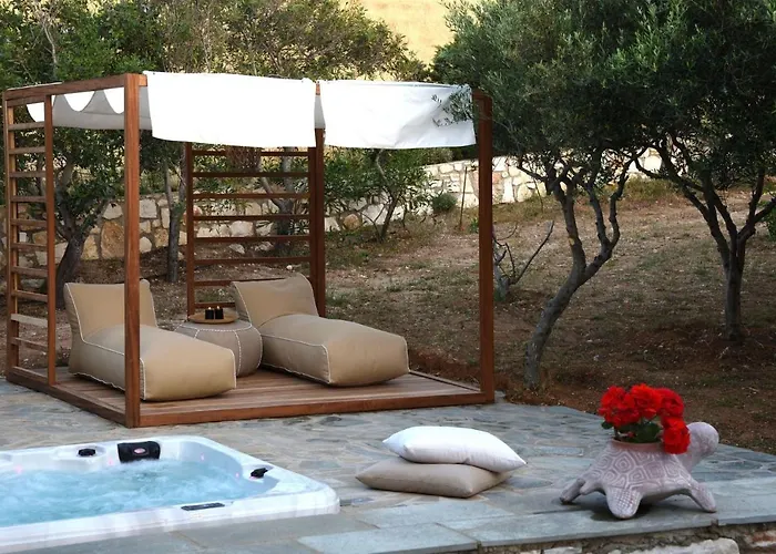 Villa Executive Paros Avra 3 Bedrooms Sea View & Outdoor Jacuzzi *